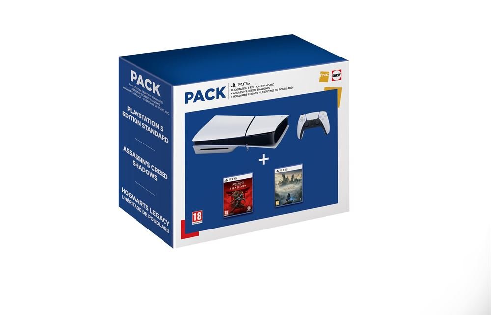 Pack-Fnac-Console-Sony-PS5-Edition-Standard-Blanc-et-Noir-Aain-s-Creed-Shadows-Hogwarts-Legacy-L-Heritage-de-Poudlard.jpg Pack Fnac Console Sony PS5 Edition Standard Blanc et Noir + Assassin’s Creed Shadows + Hogwarts Legacy – Image 1
