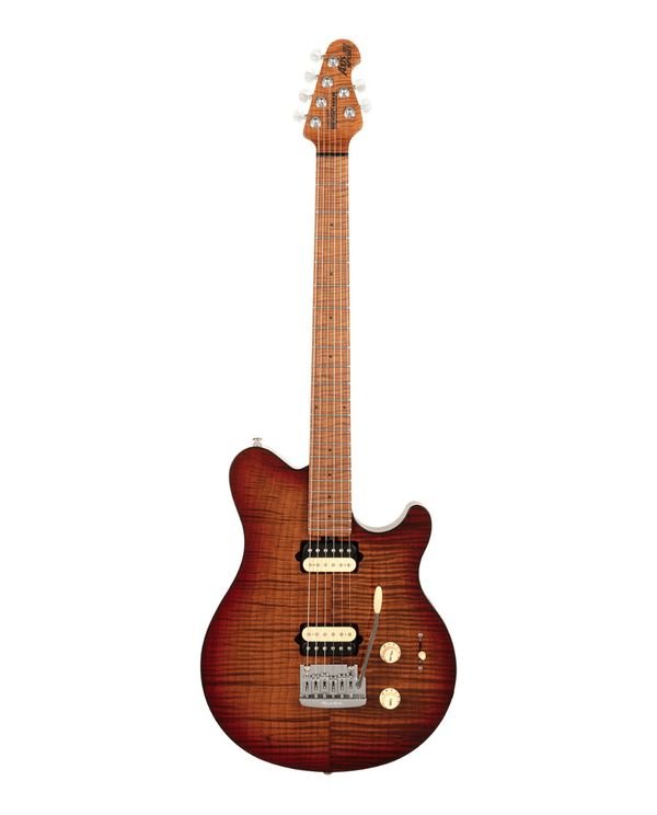 musicmanaxis.jpg Music Man Axshht-Ramf-Rmm-0-C "Axis" Guitare Elec Roasted Amber Flame – Image 1